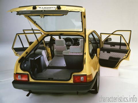 TOYOTA Покоління
 Corolla Hatch (E8) 1.6 (AE82) (84 Hp) Технічні характеристики
