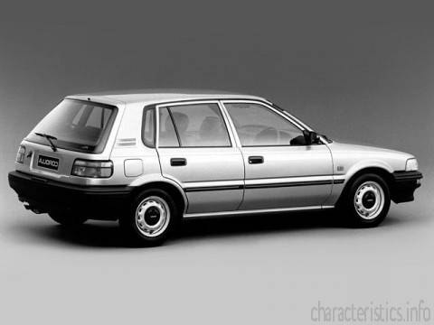 TOYOTA Поколение
 Corolla Hatch (E9) 1.3 (EE90) (75 Hp) Технические характеристики
